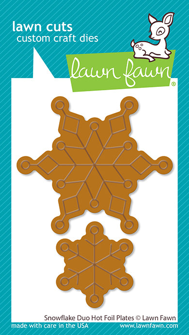 Lawn Fawn LF2979 Snowflake Duo Hot Foil Plates