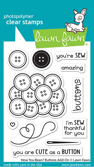 Lawn Fawn LF3063 How You Bean Buttons Add On - Spring 2023 release