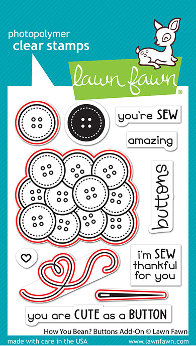 Lawn Fawn LF3064 How You Bean Buttons Add On Lawn Cuts - Spring 2023 release