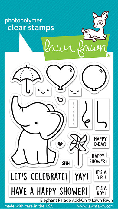 Lawn Fawn LF3067 Elephant Parade Add On - Spring 2023 release