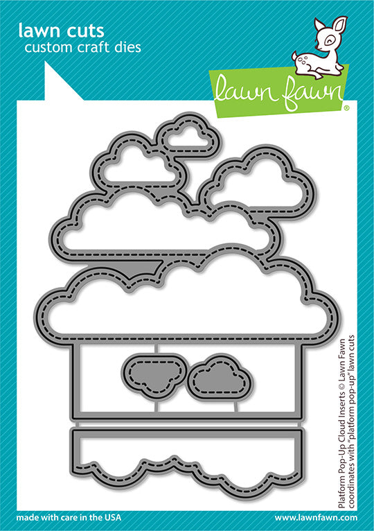 Lawn Fawn LF3092 Platform Pop Up Cloud Inserts - Spring 2023 release