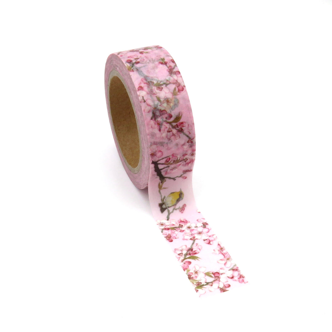 Washi Tape, Pink, Birds and Blossoms
