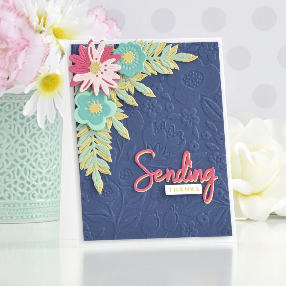 Spellbinders - Embossing Folder - Simply Perfect Florets