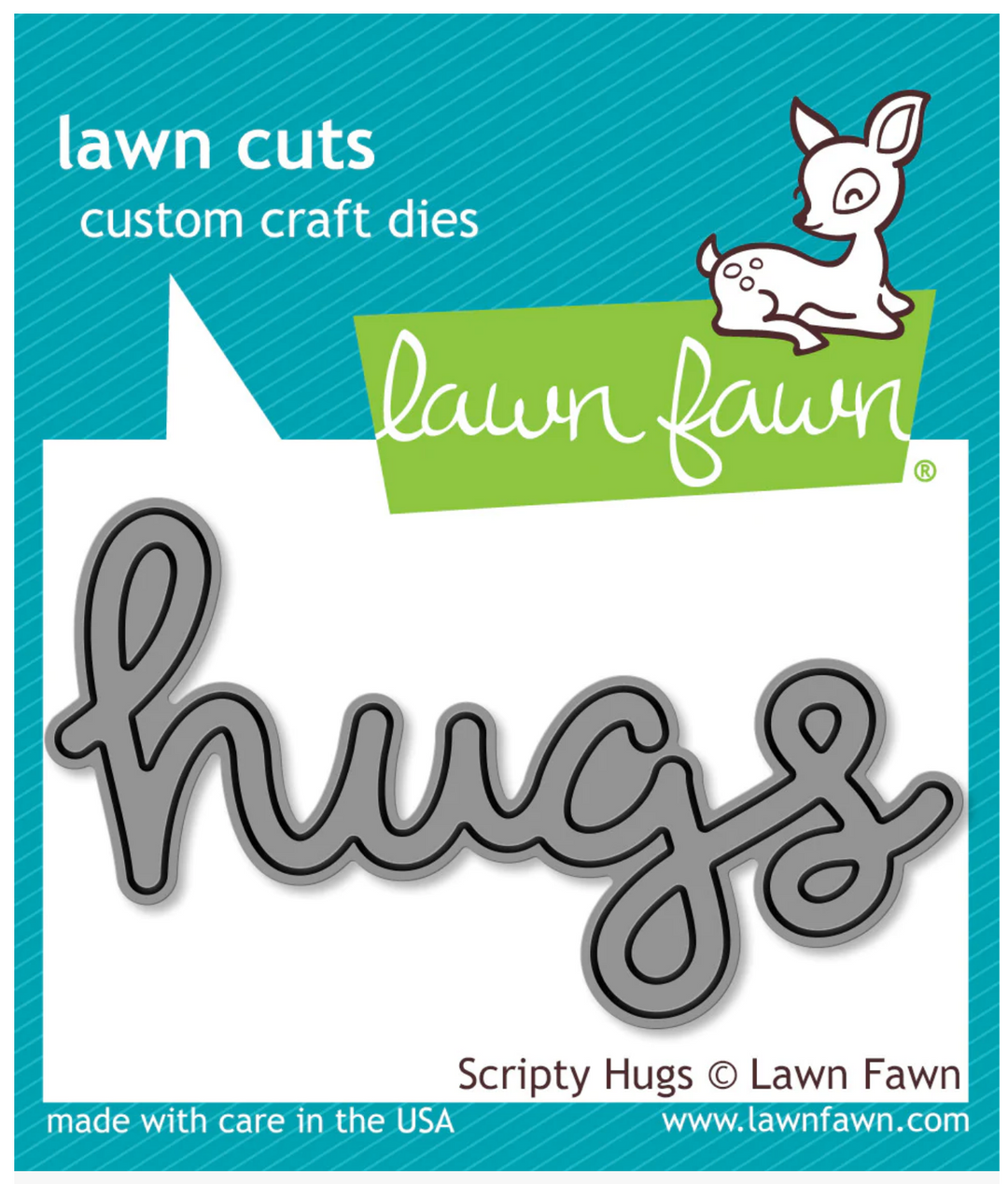 LF0835 - Scripty Hugs Dies - Lawn Cuts