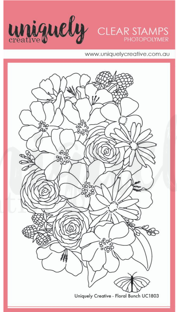 UC1803 Floral Bunch Photopolymer Stamp Set