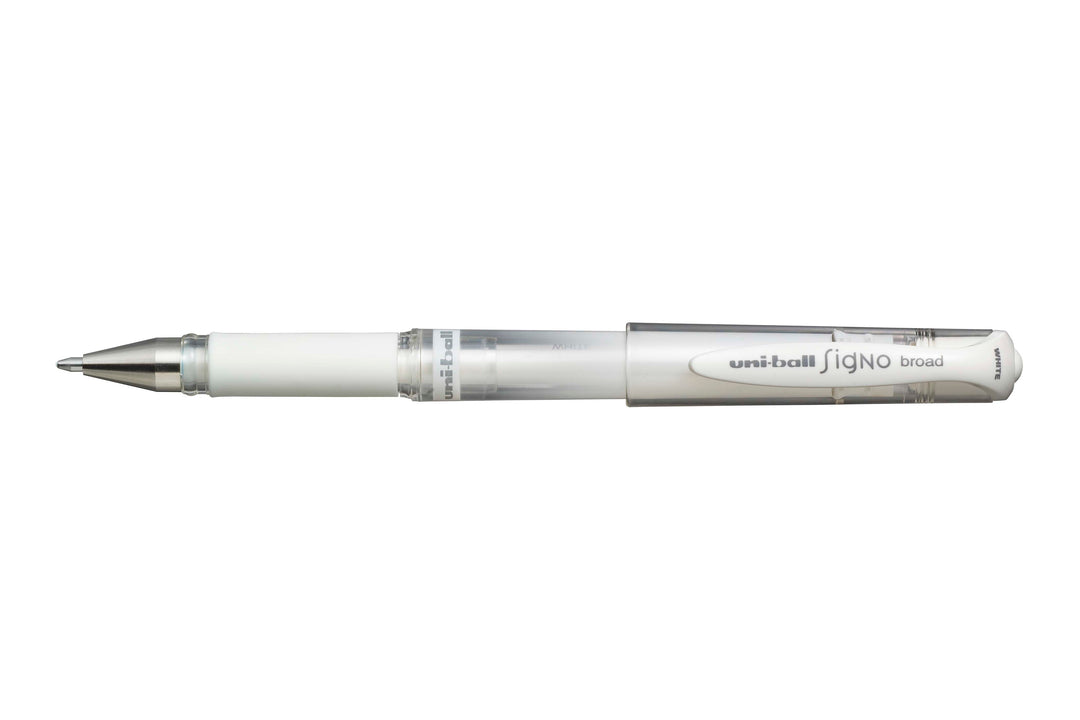 Signo Broad Gel Ink Roller Uni-Ball Pen - White