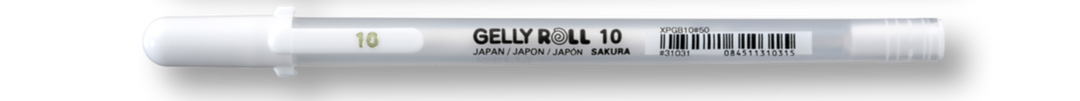 Sakura Gelly Roll Gel Pen 10, Bold Point - White