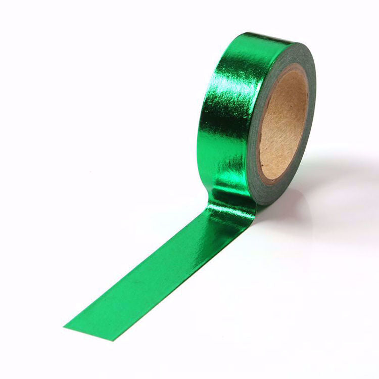 Washi Tape, Dark Green Foil
