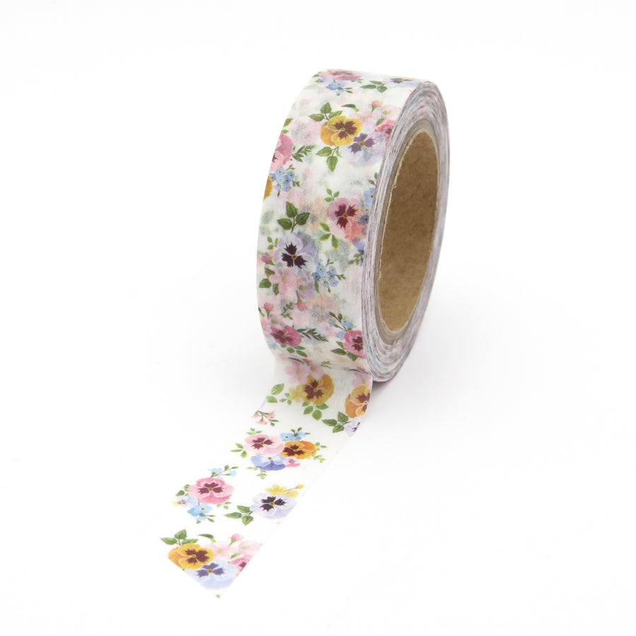 Washi tape - Floral pansy
