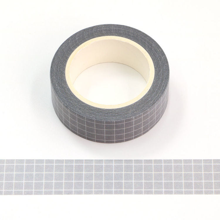 Washi Tape - Grey Grid