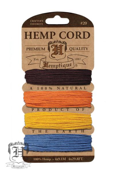 Hemptique Hemp Macrame Cord Card #20 - Campfire