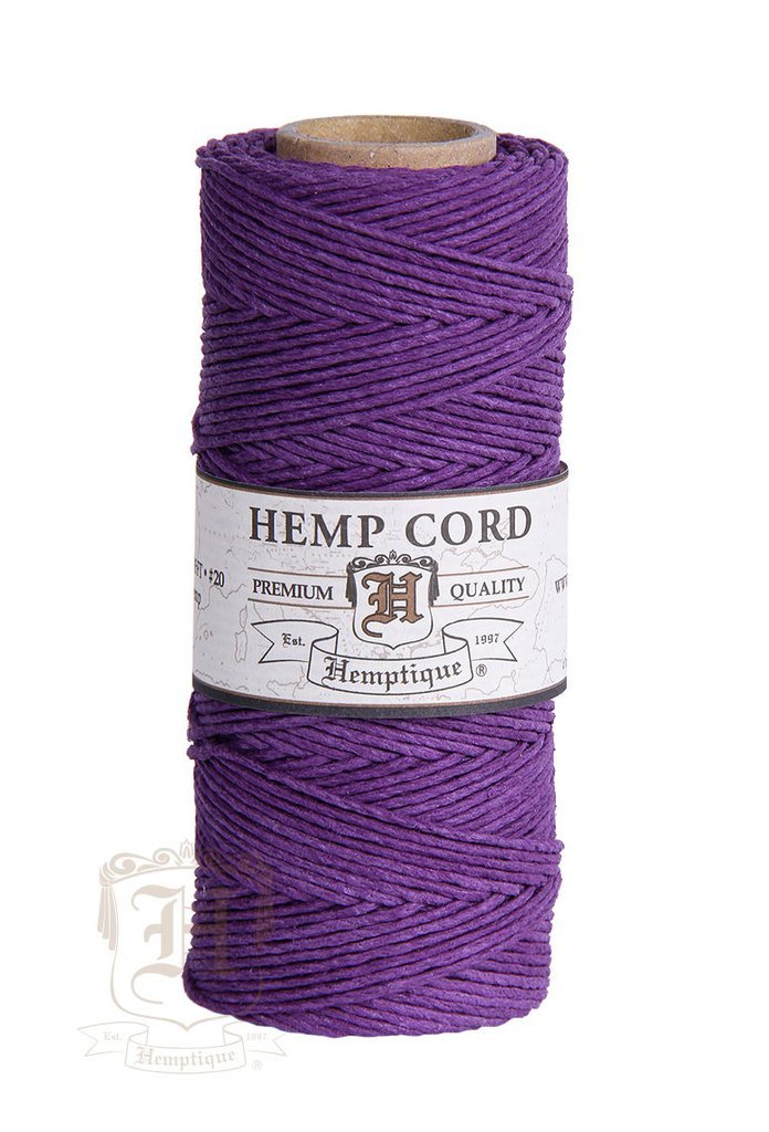 Hemptique Hemptique Dark Purple Hemp Macrame Cord Spool #20
