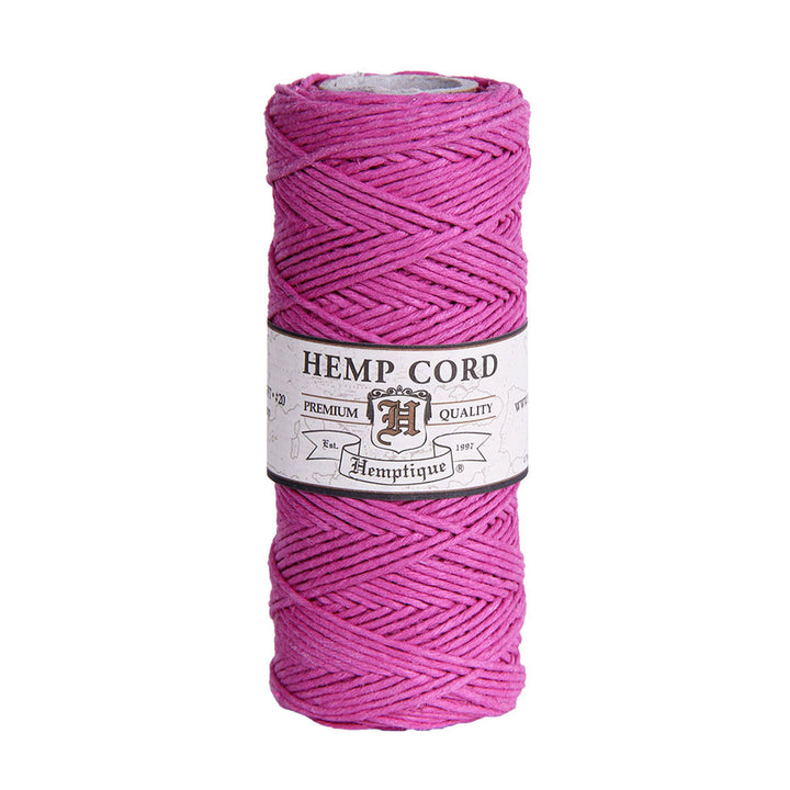 Hemptique Hemptique Hemp Macrame Cord #20 - Bright Pink