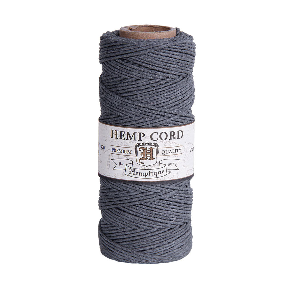 Hemptique Hemptique Eco Friendly Hemp Macrame Cord #20 - Grey