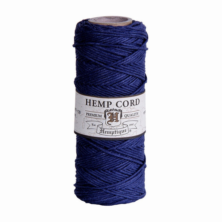 Hemptique Hemptique Hemp Macrame Cord #20 Spool Navy Blue