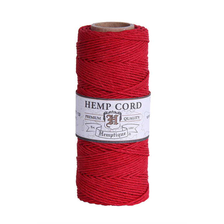 Hemptique Hemptique Hemp Macrame Cord #20 - Red