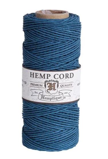 Hemptique Hemp Macrame Cord Spool #20 - Aquamarine
