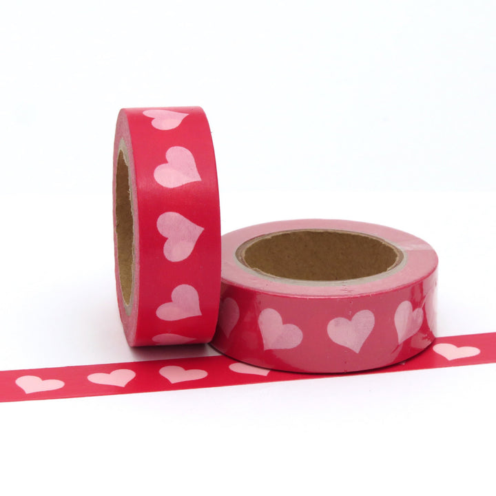 Washi Tape, Valentine Hearts, Red