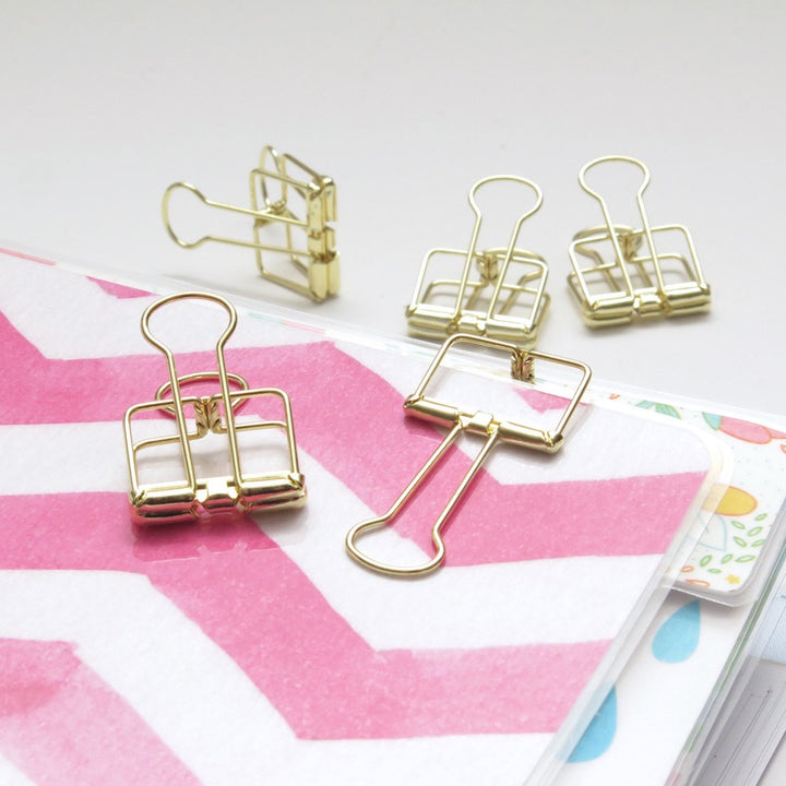 Gold Planner Clips