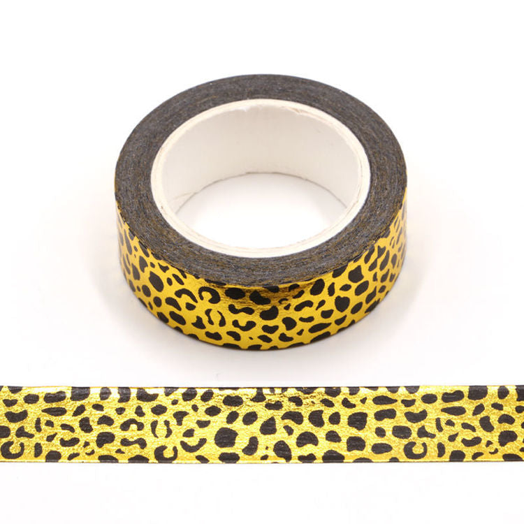 Washi Tape - Gold Leopard Print