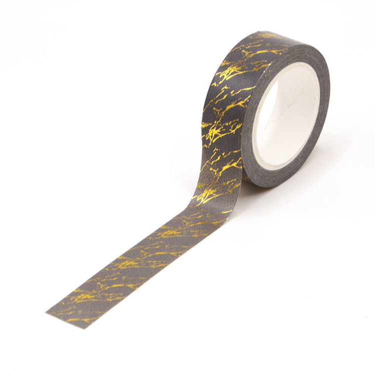 Washi Tape, Gold Foil Grey, Marble