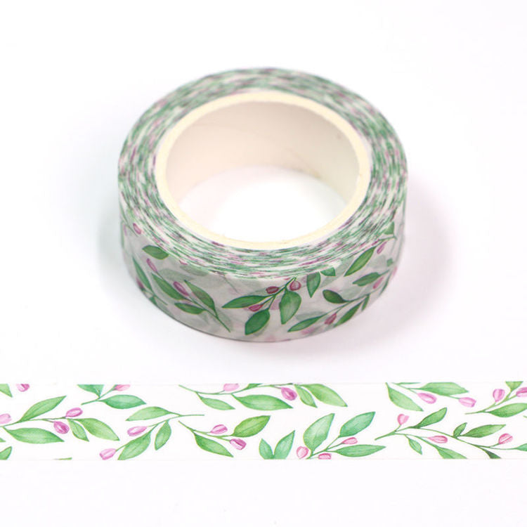 Washi Tape Olive Leaves with Berries