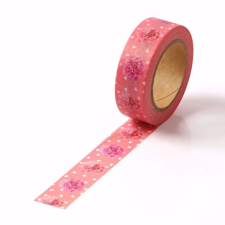 Washi Tape, Pink, Peony