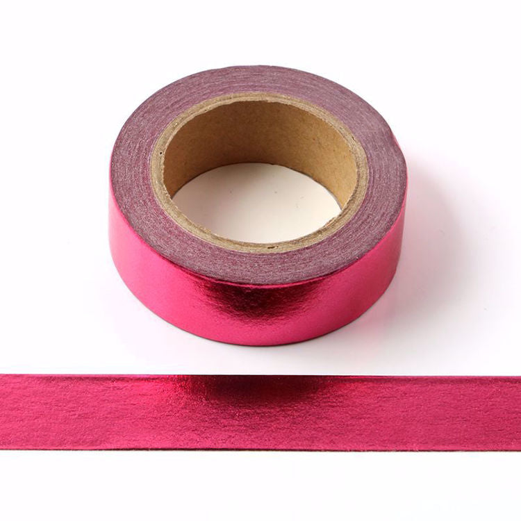 Washi Tape - Cerise Pink Foil