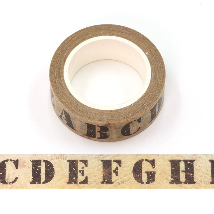 Washi Tape - Vintage Alphabet